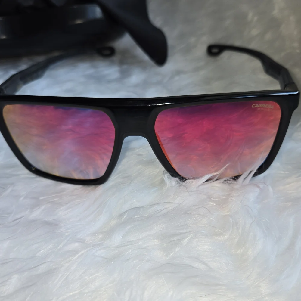 Carrera Unisex Women's Sunglasses Rare Blue Shaded Red Lense Festival Edition
